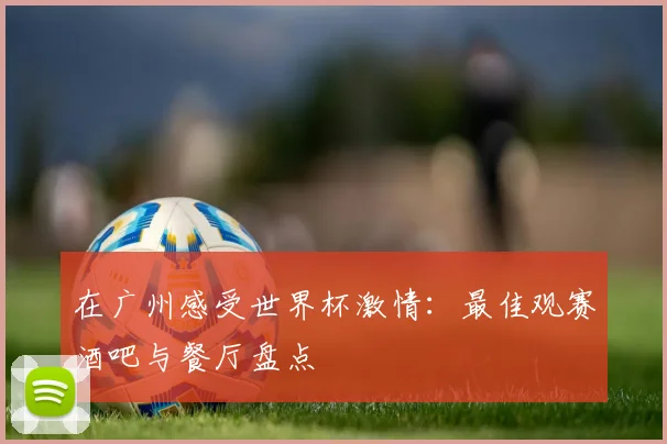 在广州感受世界杯激情：最佳观赛酒吧与餐厅盘点